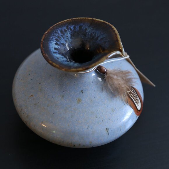 Feather River Pottery Ceramic Oil Candle Vase - Rare Vintage Piece - Picture 4 of 9